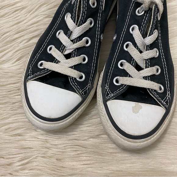 Converse Black Low Top Chuck Taylor All Star Shoes Sneakers - Picture 3 of 8